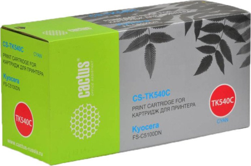 Купить Картридж CACTUS CS-TK540C (аналог Kyocera TK-540 Cyan) в Липецке