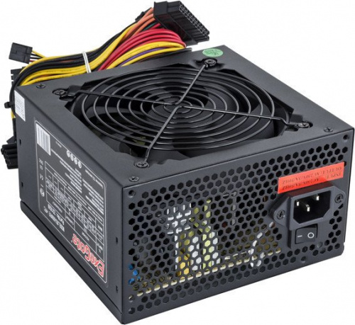 Блок питания 600W Exegate 600NPXE(+PFC), ATX, black, 12cm fan, 24p+(4+4)p,6/8p PCI-E,4SATA, 3IDE,FDD