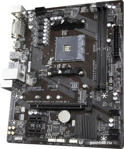 Материнская плата Gigabyte GA-A320M-H Soc-AM4 AMD A320 2xDDR4 mATX AC`97 8ch(7.1) GbLAN RAID+DVI+HDMI фото 3