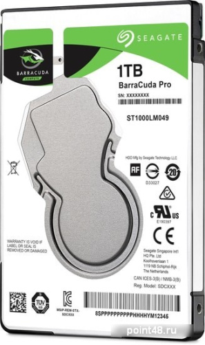 Жесткий диск Seagate Original SATA-III 1Tb ST1000LM049 Barracuda Pro (7200rpm) 128Mb 2.5 фото 2