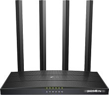 Купить Роутер беспроводной TP-Link Archer C6U AC1200 10/100/1000BASE-TX/4G ready черный в Липецке