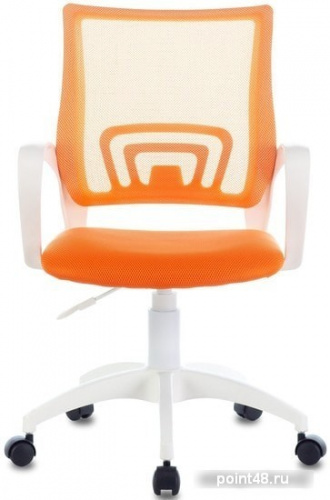 Кресло Бюрократ CH-W695NLT оранжевый TW-38-3 TW-96-1 сетка/ткань крестовина пластик пластик белый фото 2