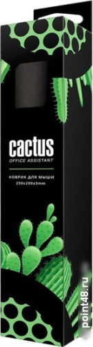 Купить Коврик для мыши Cactus Black черный 300x250x3мм в Липецке фото 3