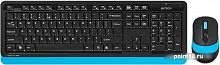 Купить Клавиатура + мышь A4 Fstyler FG1010 клав:черный/синий мышь:черный/синий USB беспроводная Multimedia в Липецке