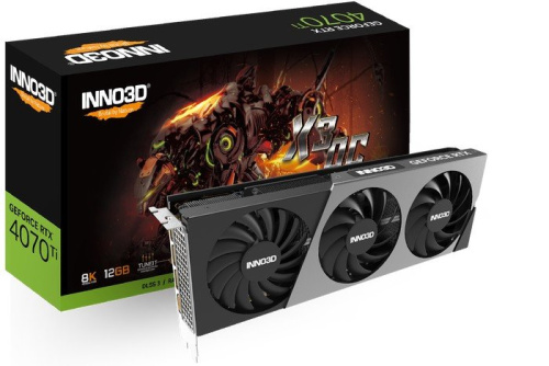 Видеокарта Inno3D GeForce RTX 4070 Ti X3 OC N407T3-126XX-186148N фото 2