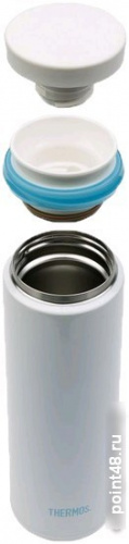 Купить Термос для напитков Thermos JNO-500-PRW 0.5л. белый/голубой картонная коробка (934215) в Липецке фото 3