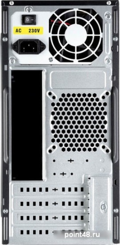 Корпус Minitower Foxline FL-733 450W black (mATX, 1xUSB3.0, 2xUSB2.0, 450W, w/pwr cord, w/o FAN) (FL-733-FZ450R-U31) фото 3
