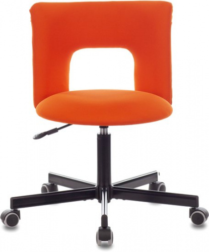 Кресло Бюрократ KF-1M оранжевый 26-29-1 крестовина металл черный фото 2
