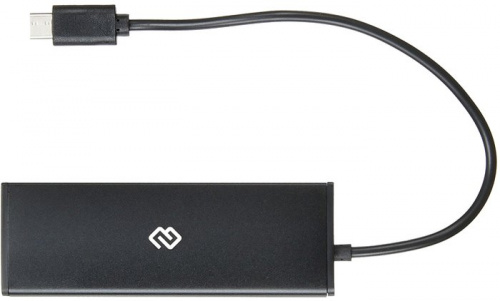 Разветвитель USB-C Digma HUB-4U2.0-UC-B 4порт. черный фото 2