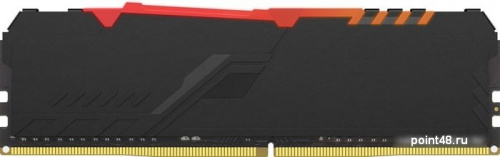 Память 32GB Kingston DDR4 2666 DIMM HyperX FURY Memory RGB  Gaming Memory HX426C16FB3A/32 , Unbuffered, CL16, 1.2V, 2R, 16Gbit, RTL {25} (310498) фото 2