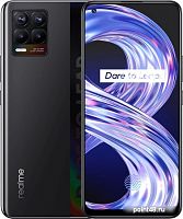 Смартфон Realme 8 128Gb 6Gb черный моноблок 3G 4G 6.4  2400x1080 Andro  11 64Mpix 802.11 a/b/g/n/ac NFC GSM900/1800 GSM1900 MP3 в Липецке
