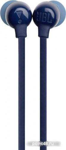 Купить Гарнитура вкладыши JBL T115 синий беспроводные bluetooth шейный обод (JBLT115BTBLU) в Липецке фото 2