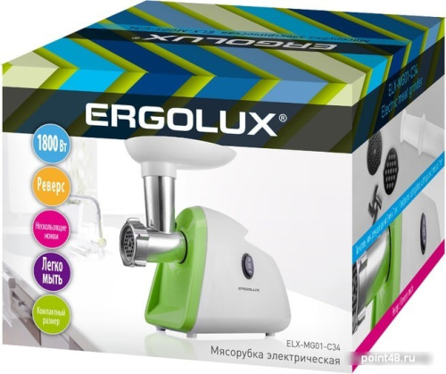 Купить Мясорубка Ergolux ELX-MG01-C34 в Липецке фото 2