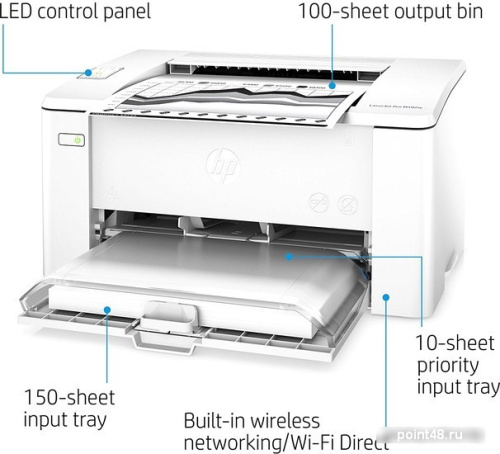 Купить Принтер HP LaserJet Pro M102w [G3Q35A] в Липецке фото 3