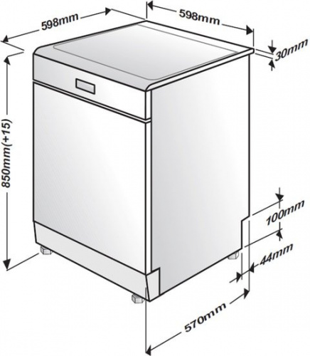 Посудомоечная машина Beko DFN05310W белый (полноразмерная) в Липецке фото 3