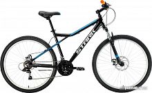 Купить Велосипед Stark Slash 27.1 D р.18 2022 (черный/голубой) в Липецке