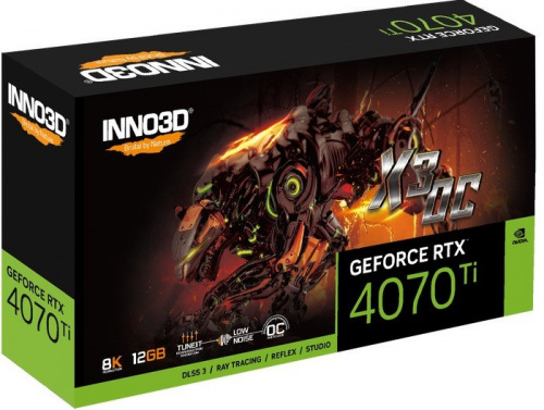 Видеокарта Inno3D GeForce RTX 4070 Ti X3 OC N407T3-126XX-186148N фото 3