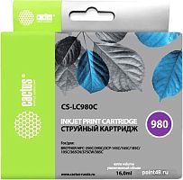 Купить Картридж CACTUS CS-LC980C (аналог Brother LC980C) в Липецке