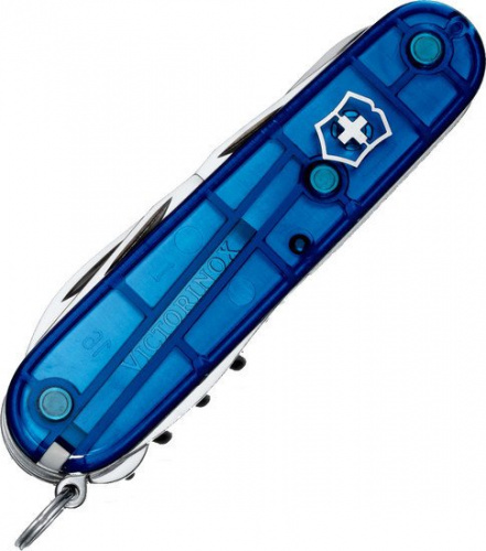 Купить Нож перочинный Victorinox Climber (1.3703.T2) 91мм 14функций синий полупрозрачный карт.коробка в Липецке фото 2
