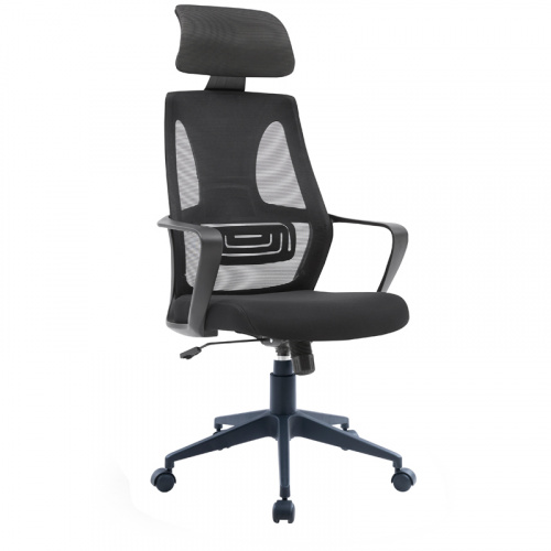 Кресло руководителя Helmi HL-E37 Wind, ткань черная