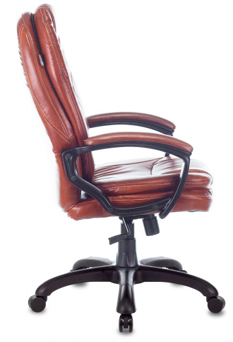 Кресло руководителя Бюрократ CH-868N коричневый Boroko-37 искусственная кожа крестовина пластик фото 3