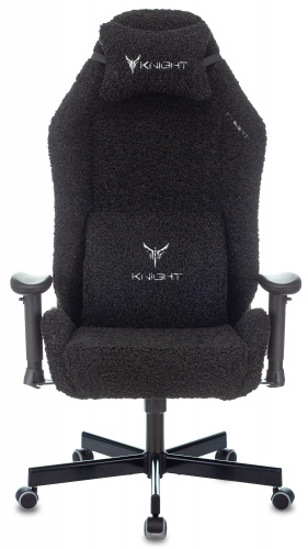Кресло игровое Knight T1 черный экомех с подголов. крестовина металл фото 2