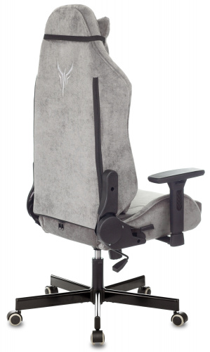 Кресло игровое Knight N1 Fabric серый Light-19 с подголов. крестовина металл фото 3