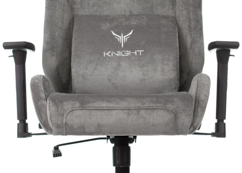 Кресло игровое Knight N1 Fabric серый Light-19 с подголов. крестовина металл фото 6