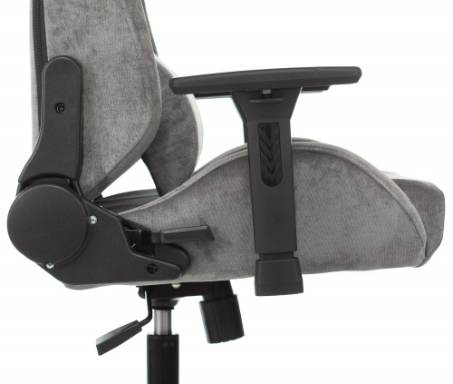 Кресло игровое Knight N1 Fabric серый Light-19 с подголов. крестовина металл фото 9