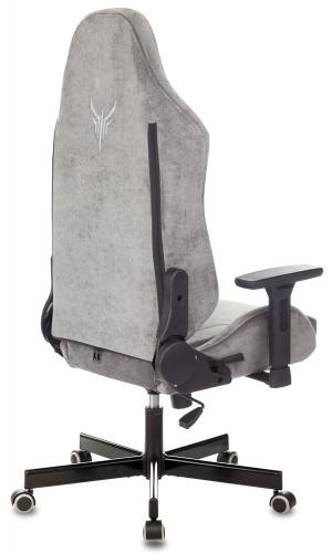 Кресло игровое Knight N1 Fabric серый Light-19 с подголов. крестовина металл фото 12
