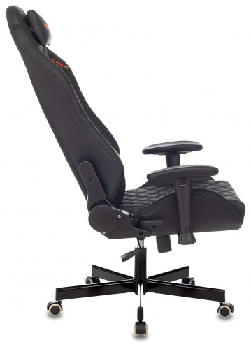 Кресло игровое Knight EXPLORE черный ромбик эко.кожа с подголов. крестовина металл фото 5