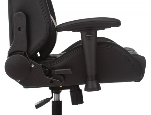 Кресло игровое Knight EXPLORE черный ромбик эко.кожа с подголов. крестовина металл фото 12