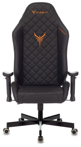 Кресло игровое Knight EXPLORE черный ромбик эко.кожа с подголов. крестовина металл фото 15