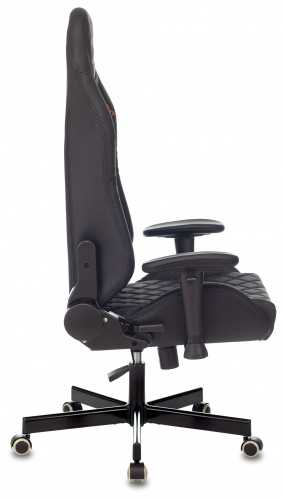 Кресло игровое Knight EXPLORE черный ромбик эко.кожа с подголов. крестовина металл фото 16