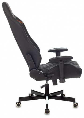 Кресло игровое Knight EXPLORE черный ромбик эко.кожа с подголов. крестовина металл фото 18