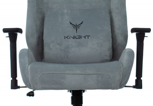 Кресло игровое Knight N1 Fabric серо-голубой Light-28 с подголов. крестовина металл фото 6