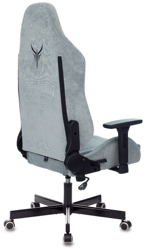 Кресло игровое Knight N1 Fabric серо-голубой Light-28 с подголов. крестовина металл фото 13