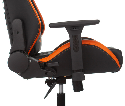 Кресло игровое Knight Outr er черный/оранжевый ромбик эко.кожа с подголов. крестовина металл фото 12