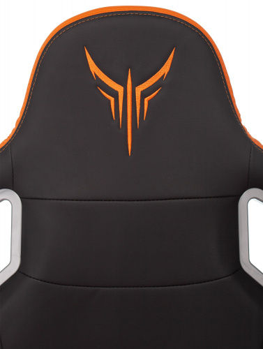 Кресло игровое Knight Outr er черный/оранжевый ромбик эко.кожа с подголов. крестовина металл фото 13