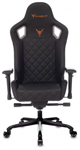 Кресло игровое Knight TITAN черный ромбик эко.кожа с подголов. крестовина металл фото 14