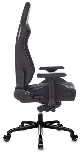 Кресло игровое Knight TITAN черный ромбик эко.кожа с подголов. крестовина металл фото 15