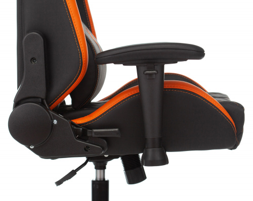 Кресло игровое Knight Explore черный/оранжевый ромбик эко.кожа с подголов. крестовина металл фото 12