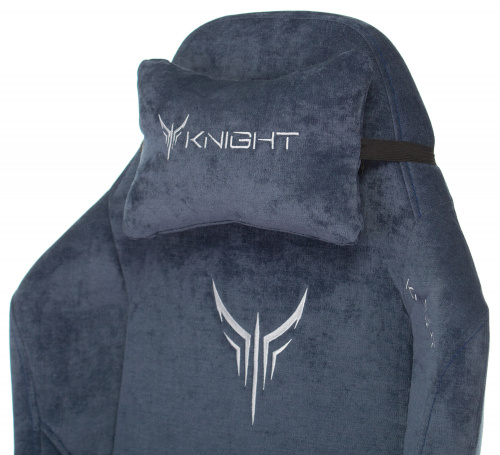 Кресло игровое Knight N1 Fabric синий Light-27 с подголов. крестовина металл фото 8