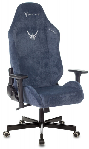 Кресло игровое Knight N1 Fabric синий Light-27 с подголов. крестовина металл фото 10