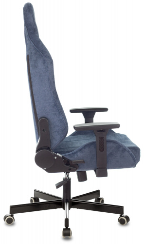 Кресло игровое Knight N1 Fabric синий Light-27 с подголов. крестовина металл фото 11