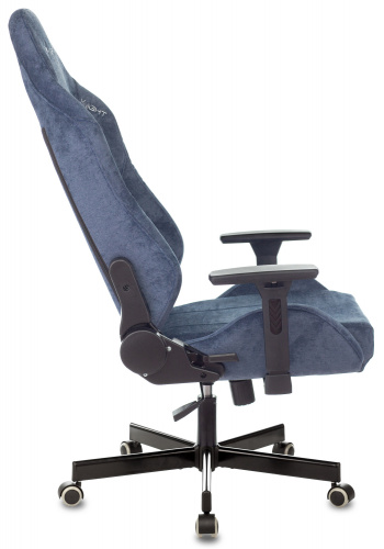 Кресло игровое Knight N1 Fabric синий Light-27 с подголов. крестовина металл фото 13