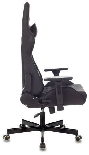 Кресло игровое Knight ARMOR черный ромбик эко.кожа с подголов. крестовина металл фото 3