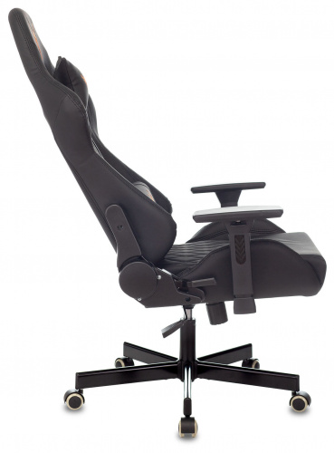 Кресло игровое Knight ARMOR черный ромбик эко.кожа с подголов. крестовина металл фото 5