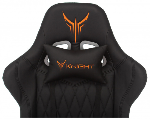 Кресло игровое Knight ARMOR черный ромбик эко.кожа с подголов. крестовина металл фото 8