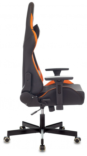 Кресло игровое Knight ARMOR черный/оранжевый ромбик эко.кожа с подголов. крестовина металл фото 3